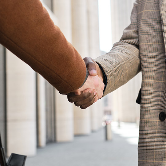 Business handshake